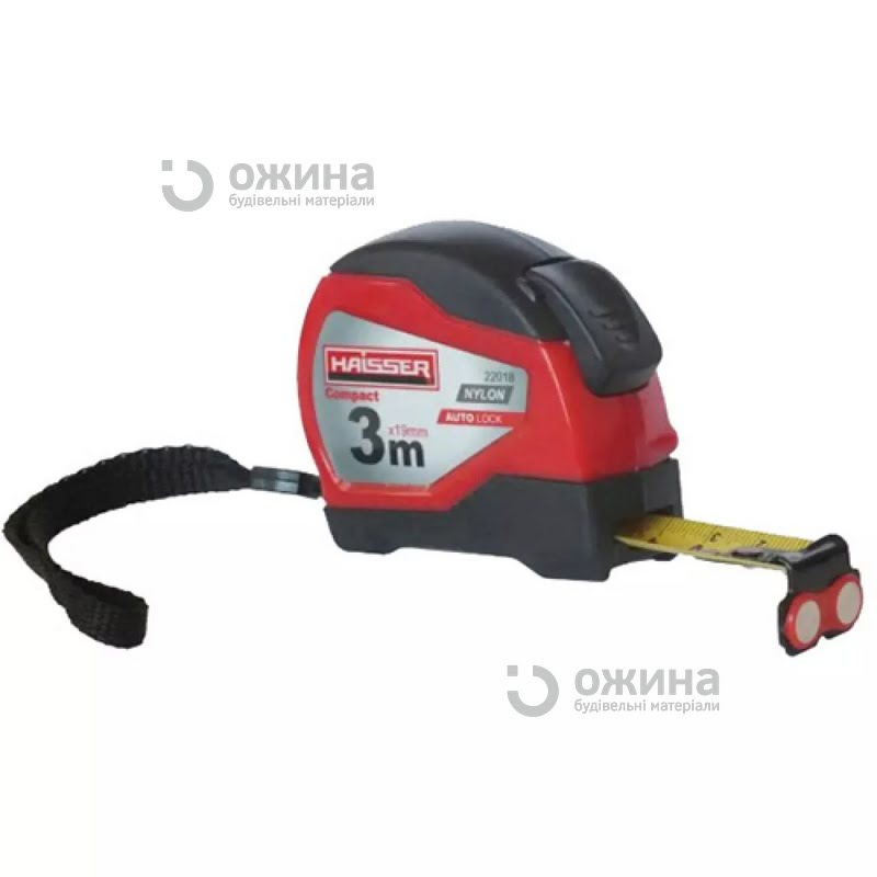 Рулетка Haisser Compact 3м 25мм автостоп магнит