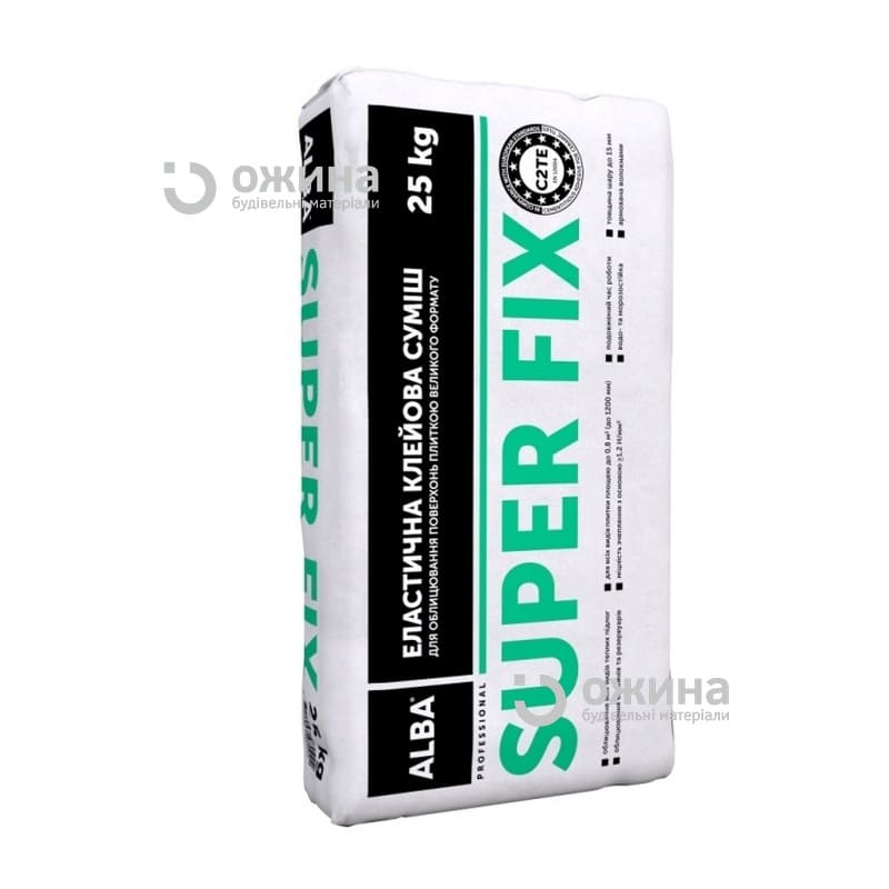 Клей эластичный АЛЬБА SUPER FIX 25кг