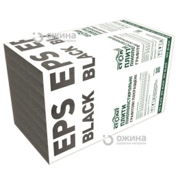 Графитовый пенопласт 100мм Столит BLACK EPS 60 (1000х1000х100)