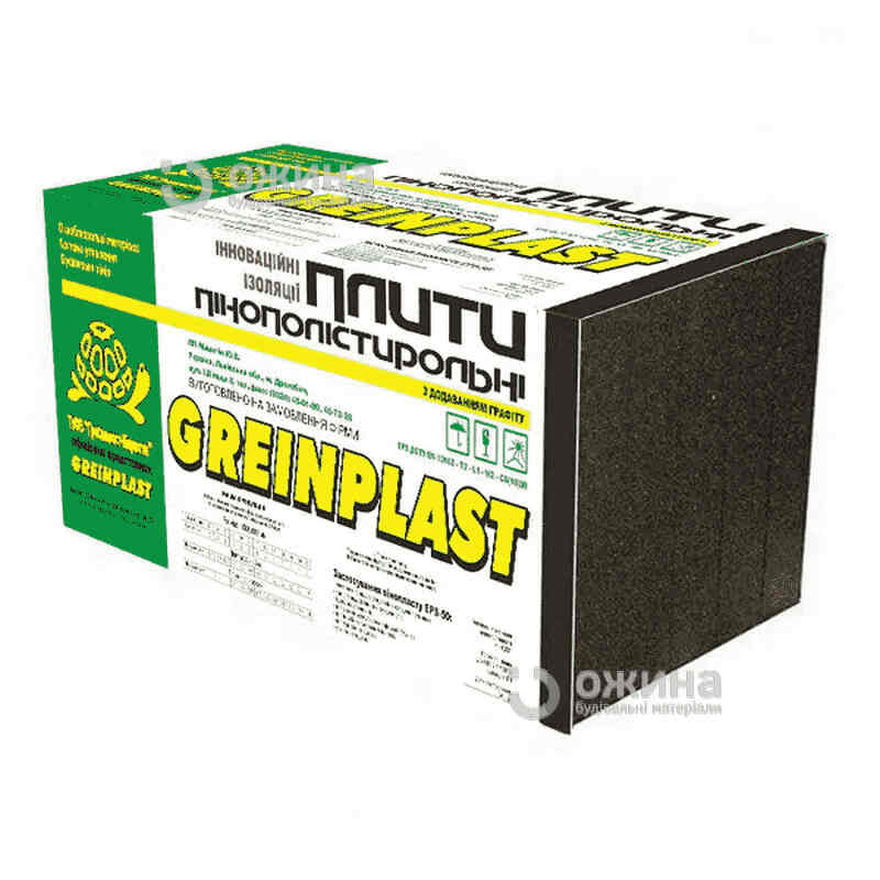 Пенопласт графитовый Greinplast EPS-90 1000x500x120мм