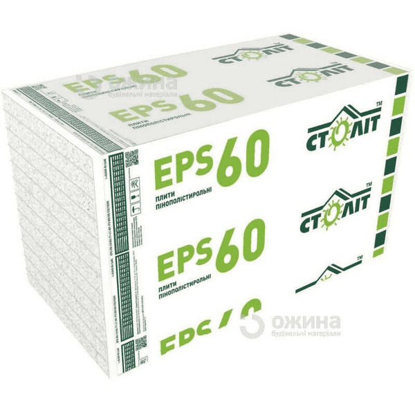 Пенопласт Столит EPS-60 1000x500x20мм