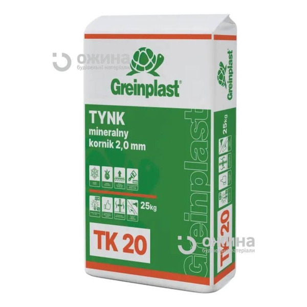 Штукатурка минеральная Greinplast TK короед транс 2мм 25кг