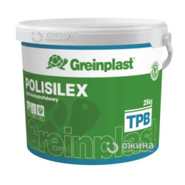 Штукатурка біогідрофобна Greinplast TPB POLISILEX біла 1,5мм 25кг
