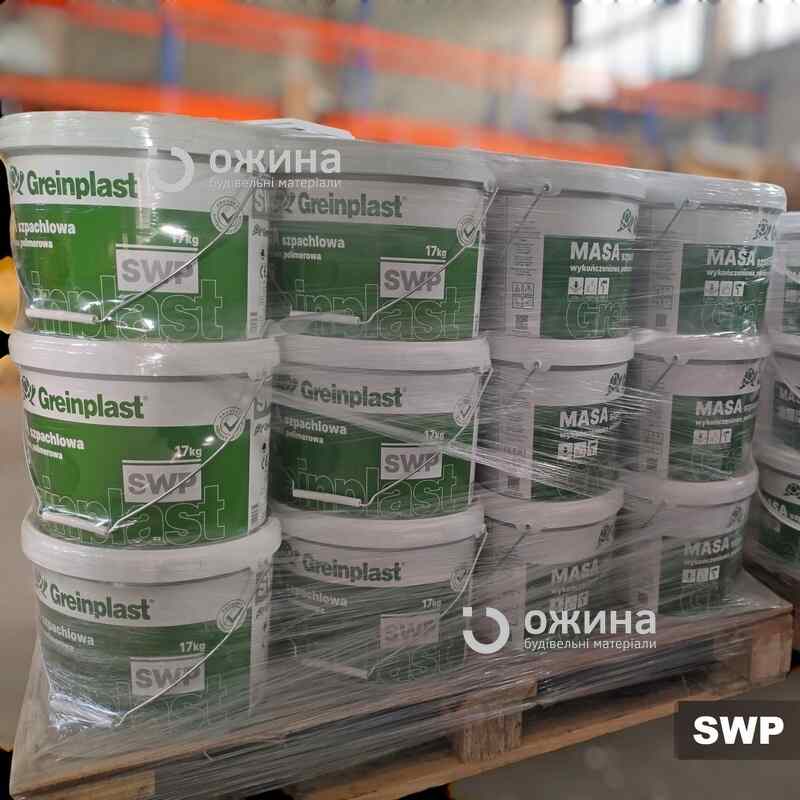 Шпаклівка маса полімерна Greinplast SWP 17кг + ЗНИЖКА. Фото 4