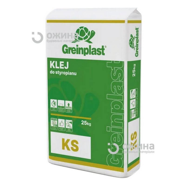 Клей для приклейки пенопласта Greinplast KS 25кг