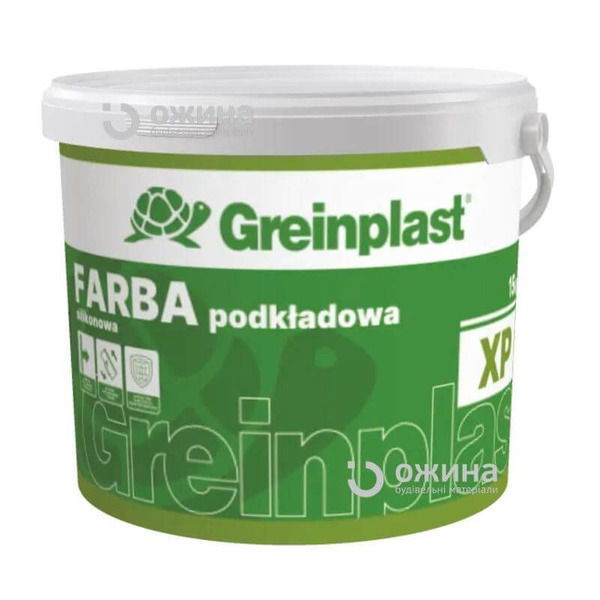 Фарба грунтуюча силіконова Greinplast ХP біла 15кг