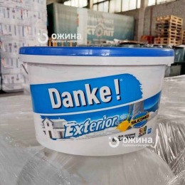 Фарба фасадна силікон-латекс Danke! EXTERIOR 8,5л. Фото 2